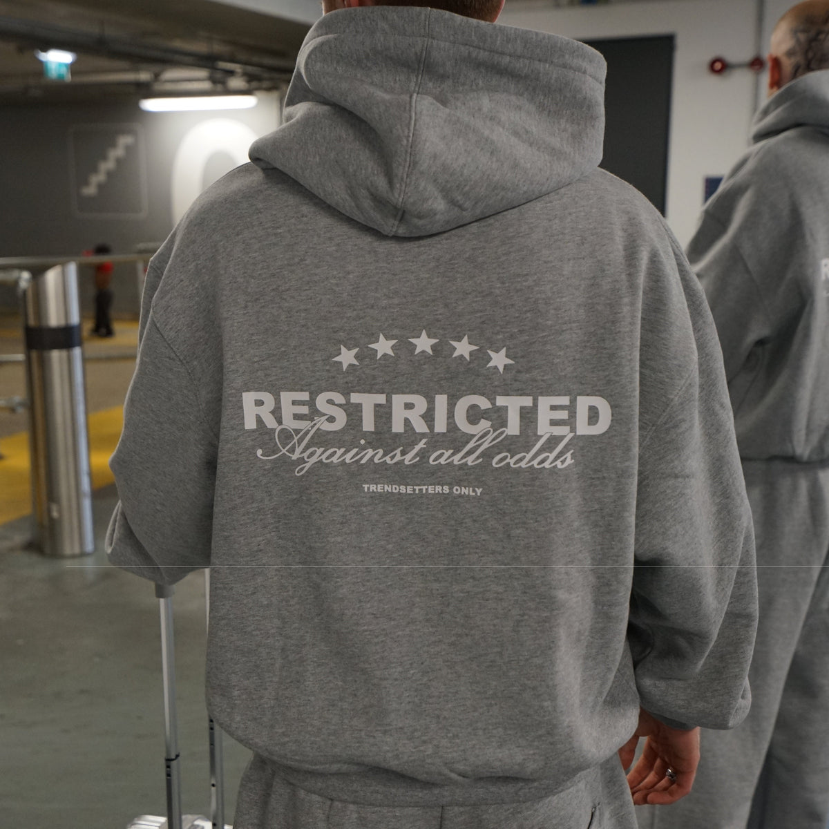 GREY AGAINST ALL ODDS HOODIE