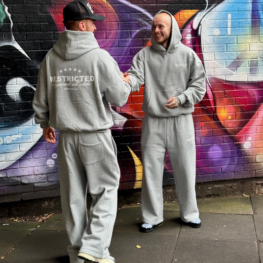 GREY AGAINST ALL ODDS HOODIE